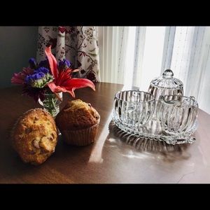 ‘40s Jeannette Glass National 5 piece table set